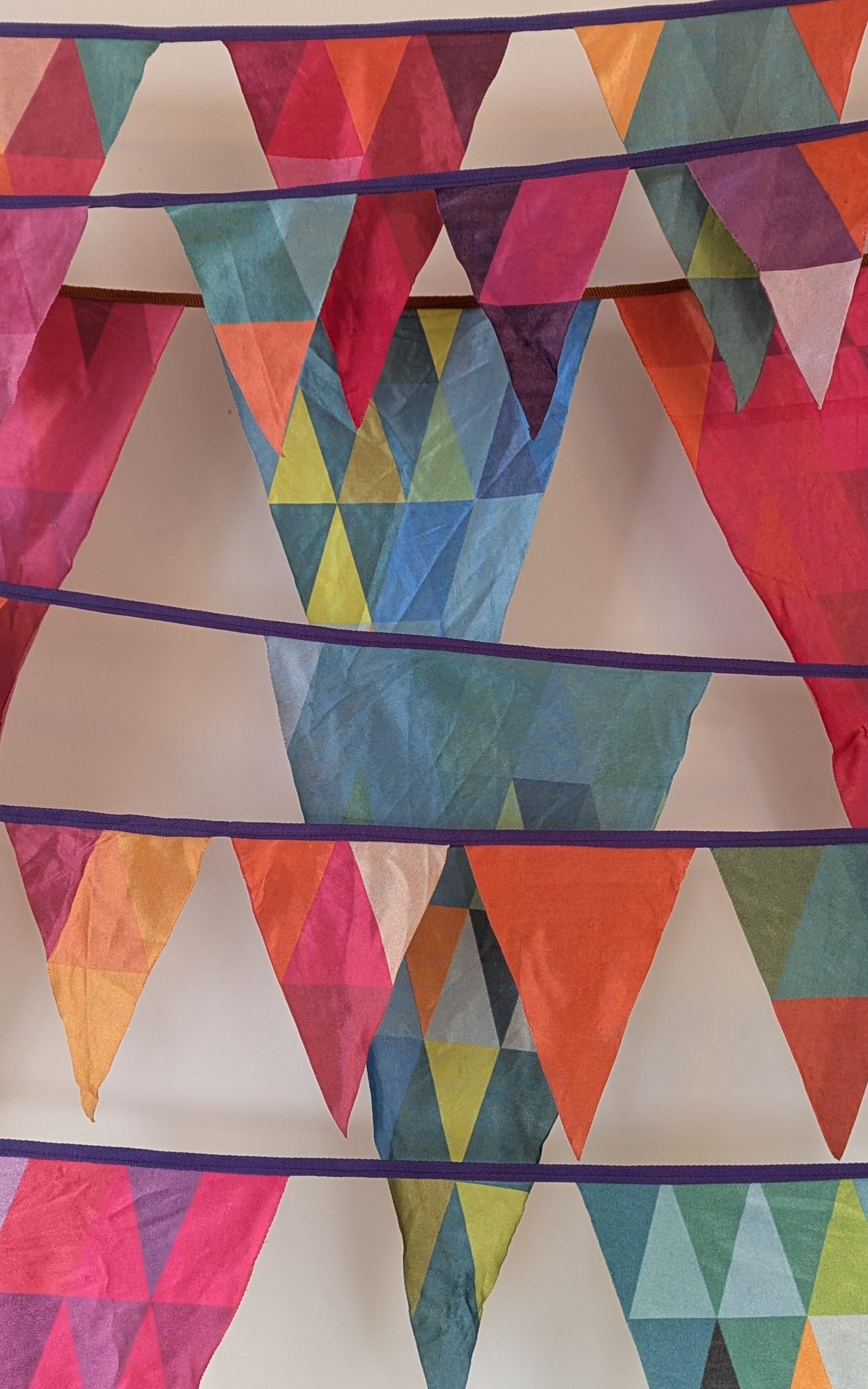 Prism pop prism pop bunting bright triangles